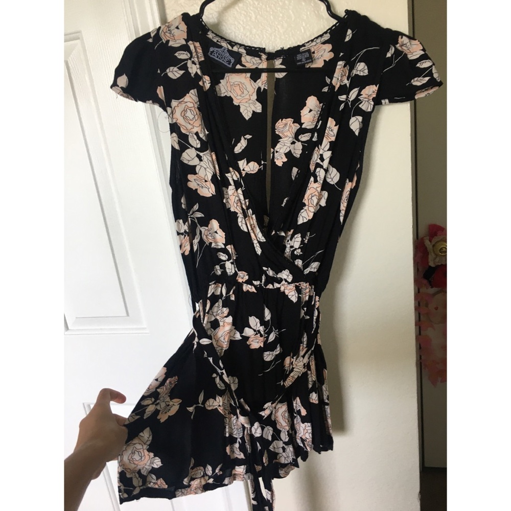 Black and Pink Romper